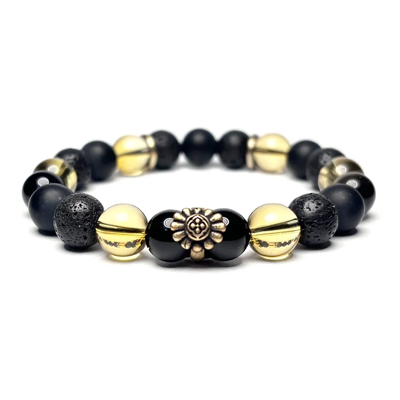 MOUNTAINS AND MANS Volcanic Stone Bracelets Men's-4