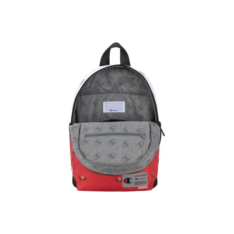 Champion Polyester Backpack Unisex Red Black-4