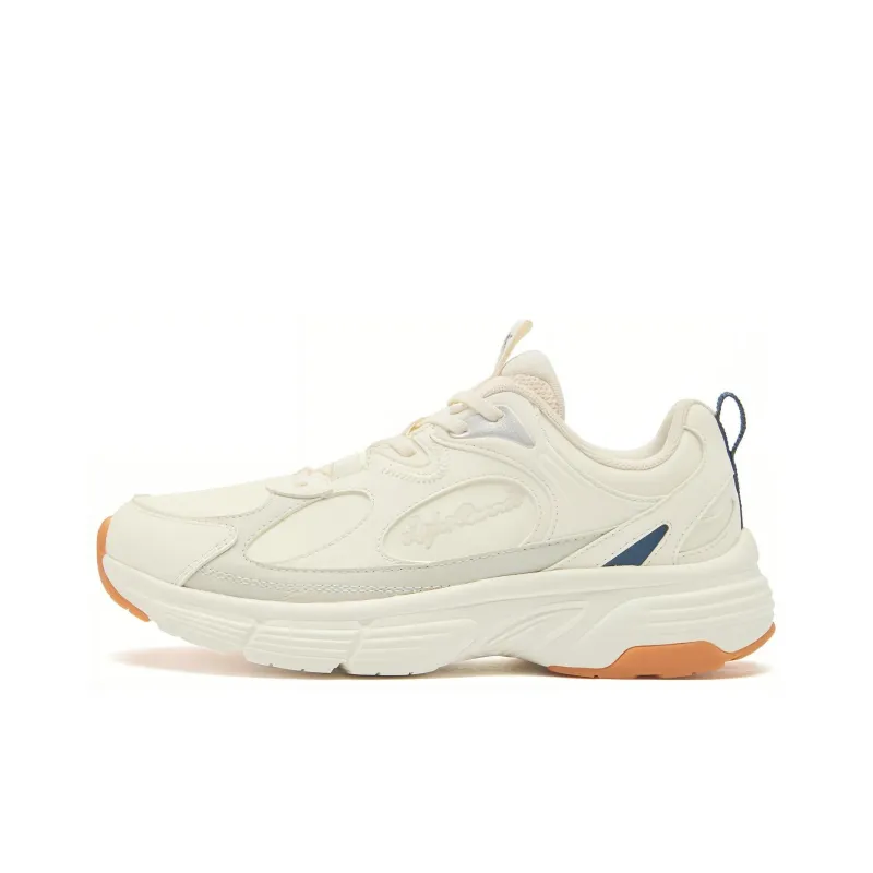 QIAODAN Cushioning Wear Resistant Low Top Running Shoes Women's White-0
