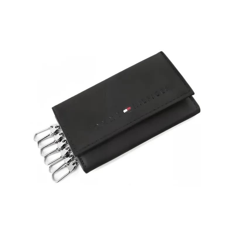 Tommy Hilfiger Leather Key Pouch Regular Men's Black-1