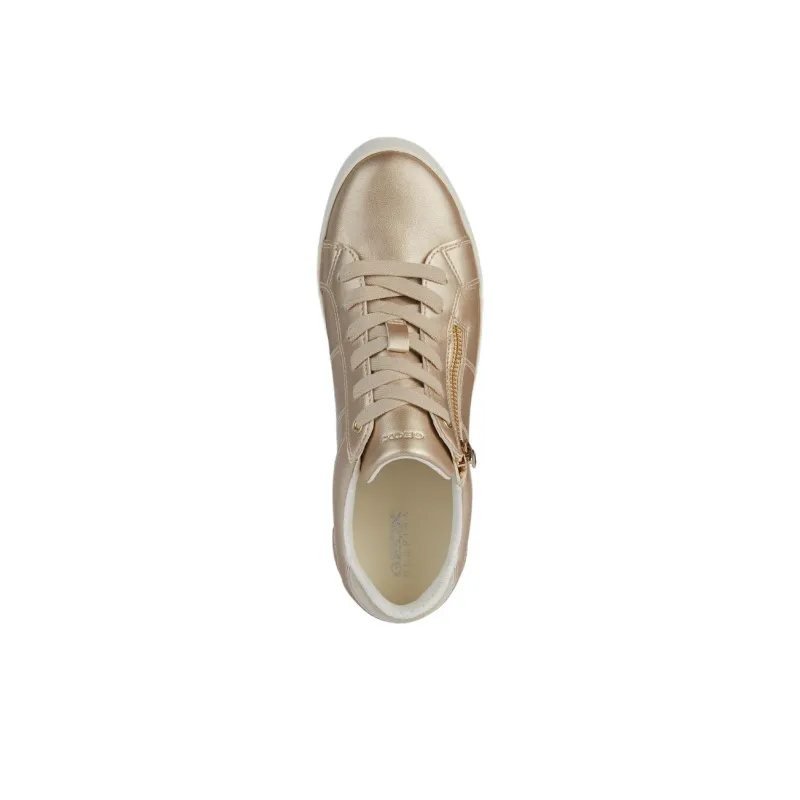 GEOX Low Top Skateboard Shoes Women's Beige-5
