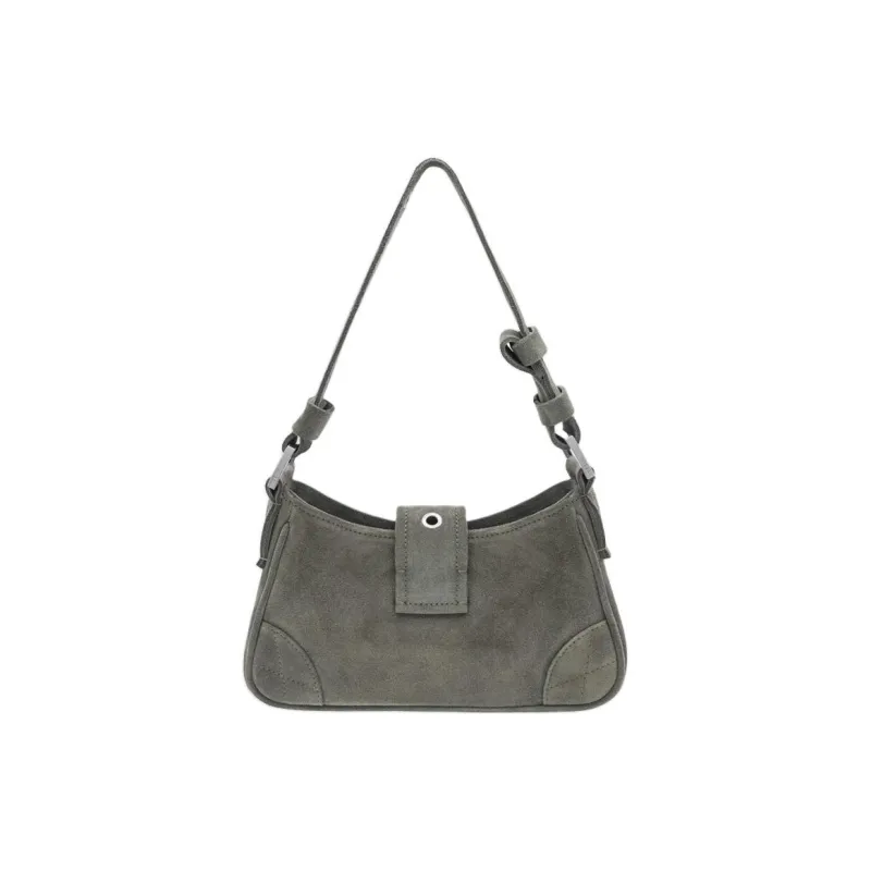 Misbhv Suede Handbag Shoulder Bag Small Size Women's Moss-2