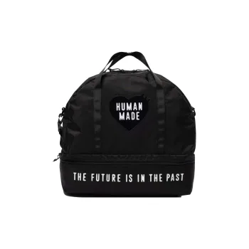 HUMAN MADE Nylon Boston Bag Handbag Unisex Black
