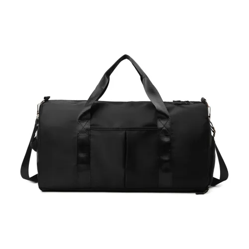 SWIMADE Nylon Gym Bag, Luggage Bag, Travel Bag Regular Men's Black