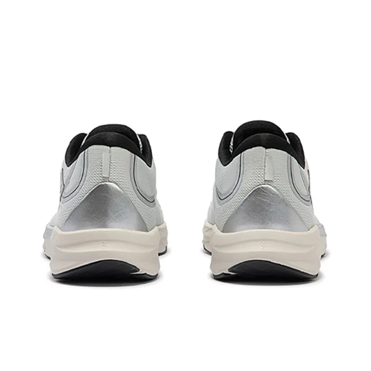 361° Anti Slip And Wear Resistant Breathable Low Top Running Shoes Men's Gray Silver-3