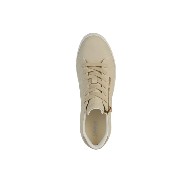 GEOX Low Top Skateboard Shoes Women's Khaki-5