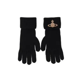 Vivienne Westwood Wool/Cashmere Knit Gloves Men's Black