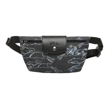 LONGCHAMP Le Pliage Canvas Sling Bag, One Shoulder, Crossbody, Fanny Pack Extra Small Women's Marine Blue