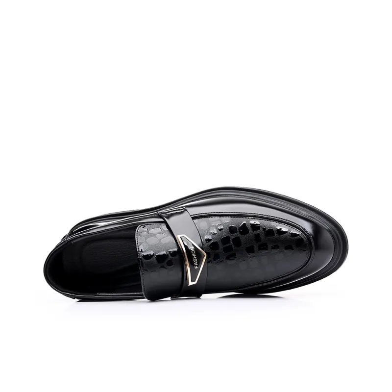 JIETEGONGYANG Loafers Men's Black-3
