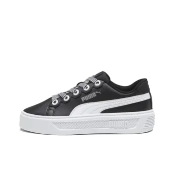 PUMA Smash Platform V3 Anti Slip Wear Resistant Low Top Skateboard Shoes Women's Black