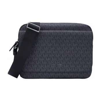 MICHAEL KORS MK Cooper PVC Crossbody Bag, Shoulder Bag Men's Black
