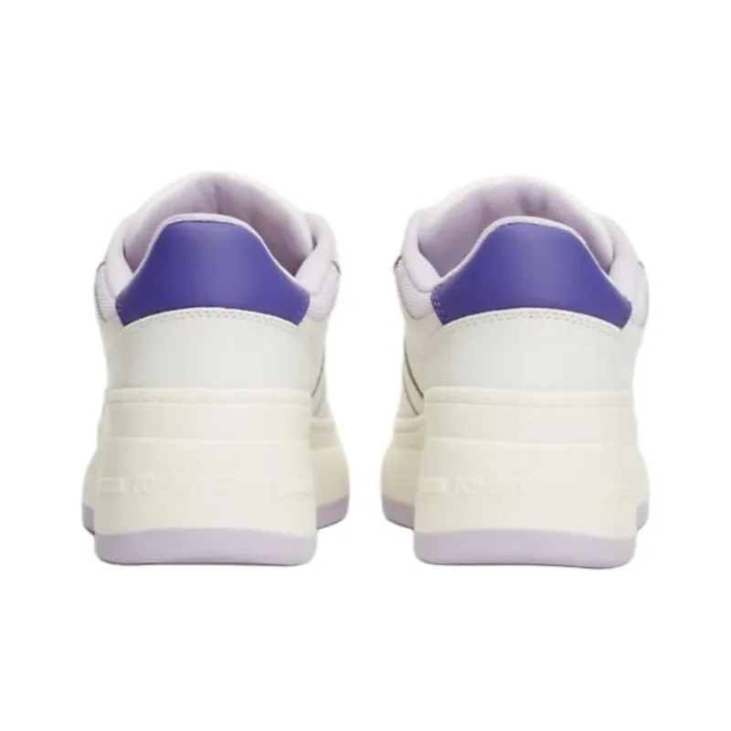 Tommy Hilfiger Low Top Skateboard Shoes Women's White Purple-4