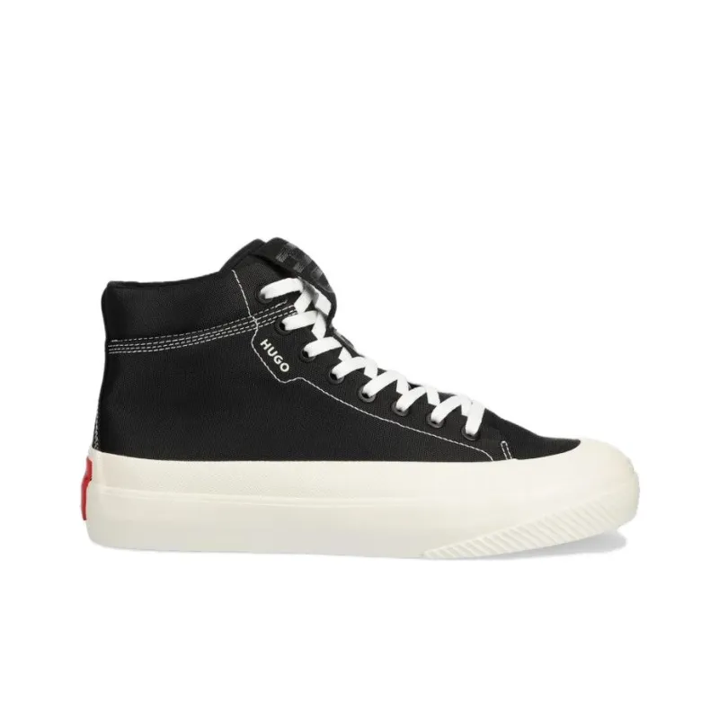HUGO BOSS Abrasion Resistant High Top Skateboard Shoes Men's Black-1