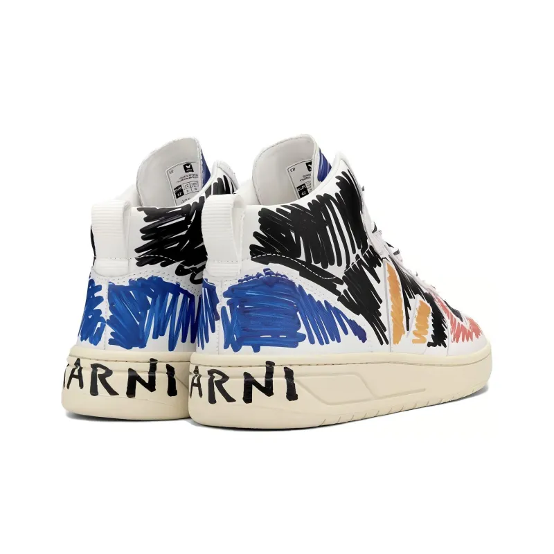 Veja V-15 Leather X MARNI Black Multi-4