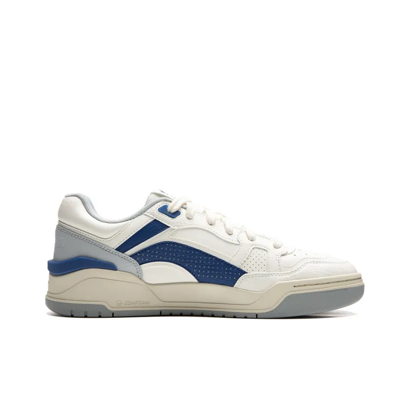 LiNing Moon White 2.0 Anti-Slip And Wear-Resistant Breathable Low-Top Skateboard Shoes Men's White Blue-1