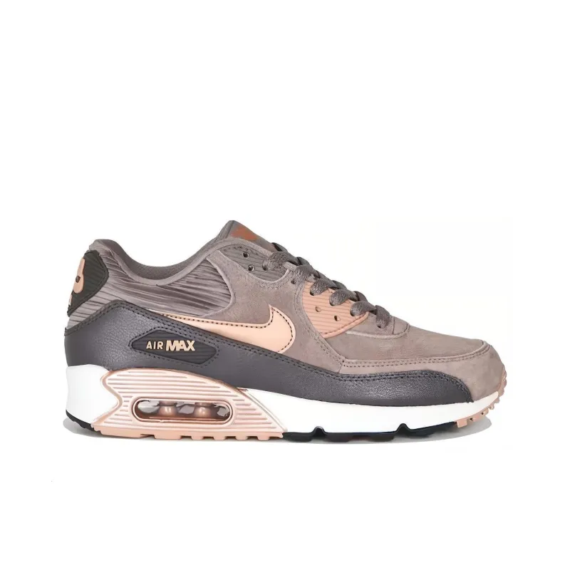 Nike Air Max 90 Leather Iron Metallic Red Bronze Women's-1