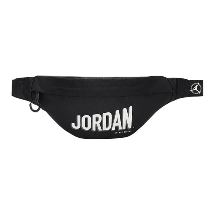 Jordan Polyester One Shoulder Crossbody Fanny Pack Regular Unisex Black-0