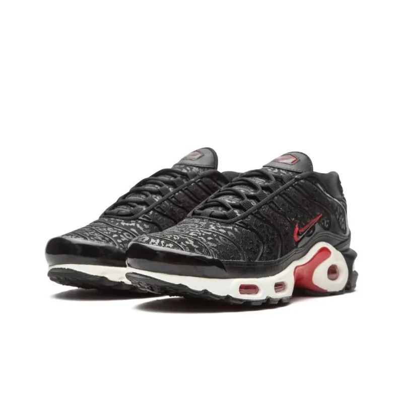 Nike Air Max Plus Premium Black Red Leopard Women's-3