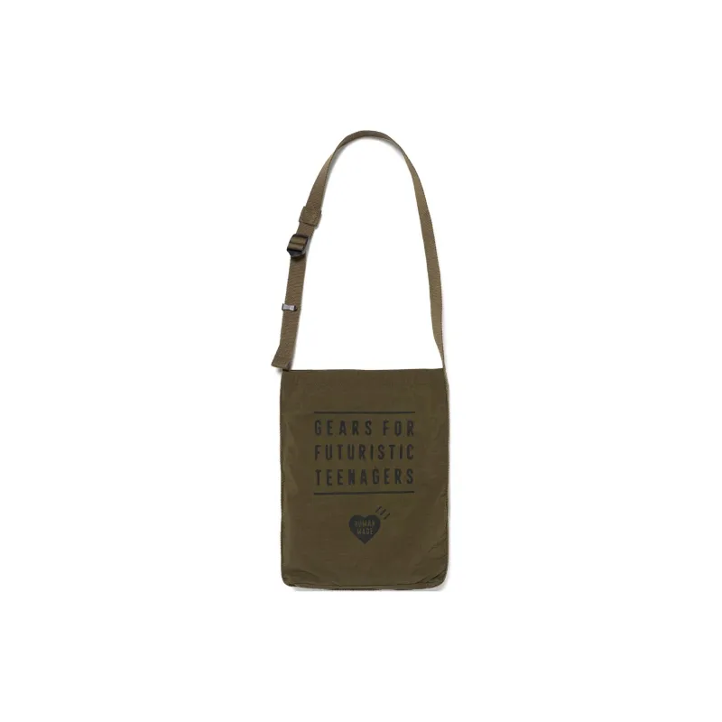 HUMAN MADE Nylon Shoulder Bag Regular Unisex Green-0