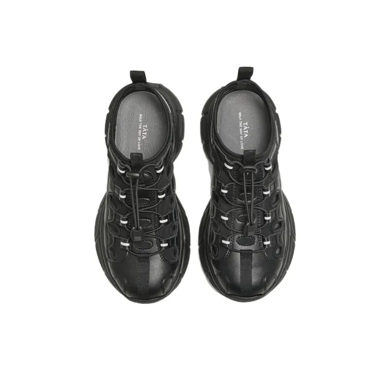 TATA Casual Shoes Women's Low Top Black-3