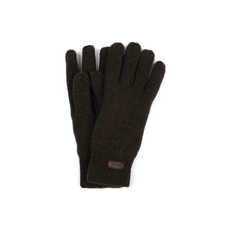 BARBOUR Knit Gloves Men's Brown-0