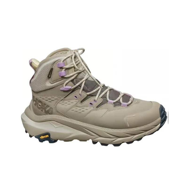 HOKA ONE ONE Kaha 2 GTX Celadon Cushioning, Wear Resistant High Top Outdoor Shoes Men's Gray-1
