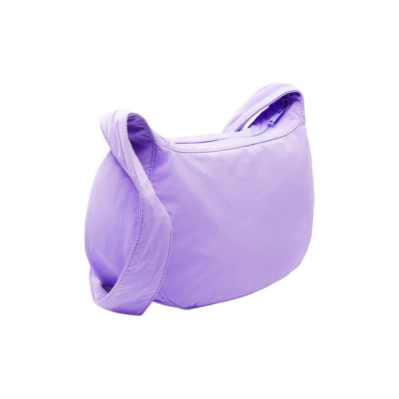 COS Polyamide Saddle Bag, Shoulder Bag, Crossbody Bag Medium Size Unisex Lilac Color-1