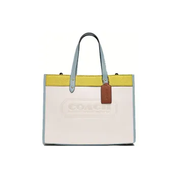 COACH Field Leather Tote Bag Shopping Bag Crossbody Handbag Large Size Women's