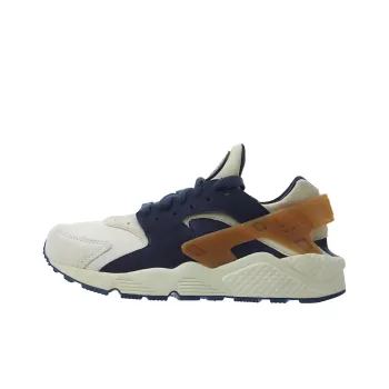 Nike Air Huarache Run Prm Sail Mid Navy Al Brown Purple Pink