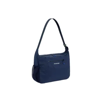 MONTBELL Nylon Shoulder Bag, Crossbody Bag Large Size Unisex Marine Blue