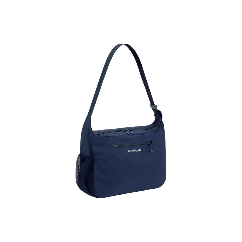 MONTBELL Nylon Shoulder Bag, Crossbody Bag Large Size Unisex Marine Blue-0