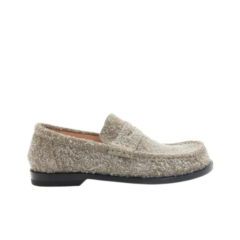 LOEWE Campo Loafers Women's Khaki Green-1