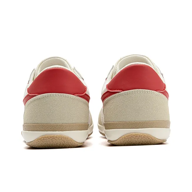 WARRIOR Skateboard Shoes Unisex Low Top Gray/Khaki/Red-4