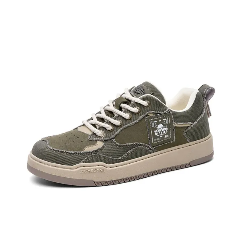 Dickies Breathable Low Top Skateboard Shoes Men's Army Green-0
