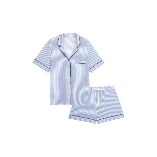 Victoria's Secret Pajama Set Women's Marine Blue