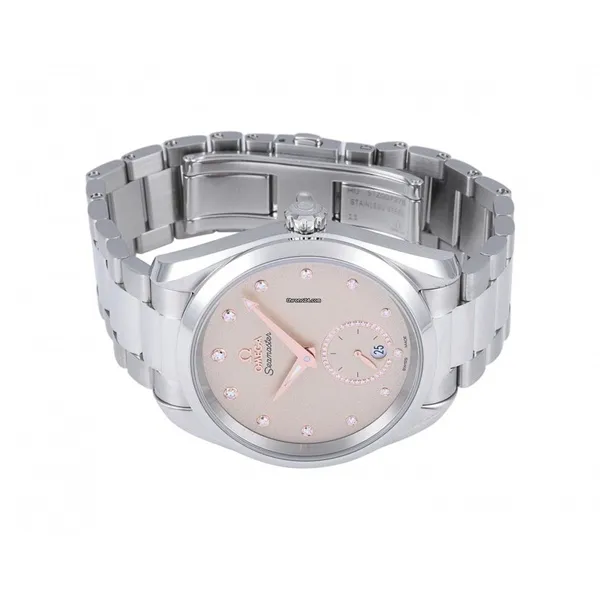 OMEGA AQUA TERRA 150 Meters Automatic Mechanical Movement Women's Watch 38mm White Dial-2