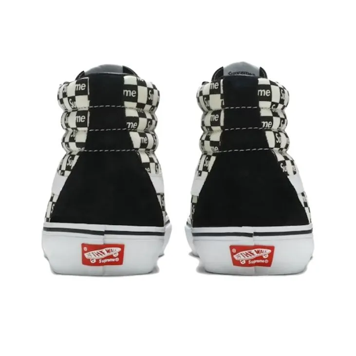 Vans Supreme X Sk8 Hi Pro 'Checkered Black'-3