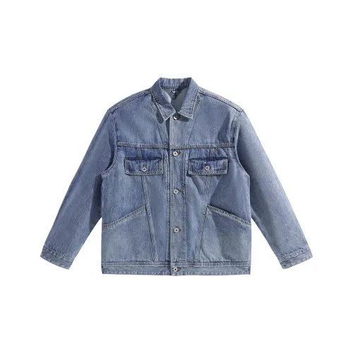 PEACEBIRD MEN Denim Jackets Men Blue