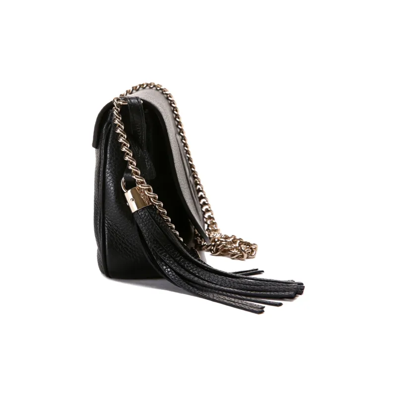 GUCCI Leather Crossbody Bag, Shoulder Bag Women's Black-2