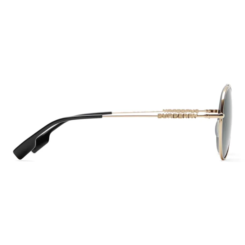 Burberry Pilot-frame Logo-lettering Sunglasses-1
