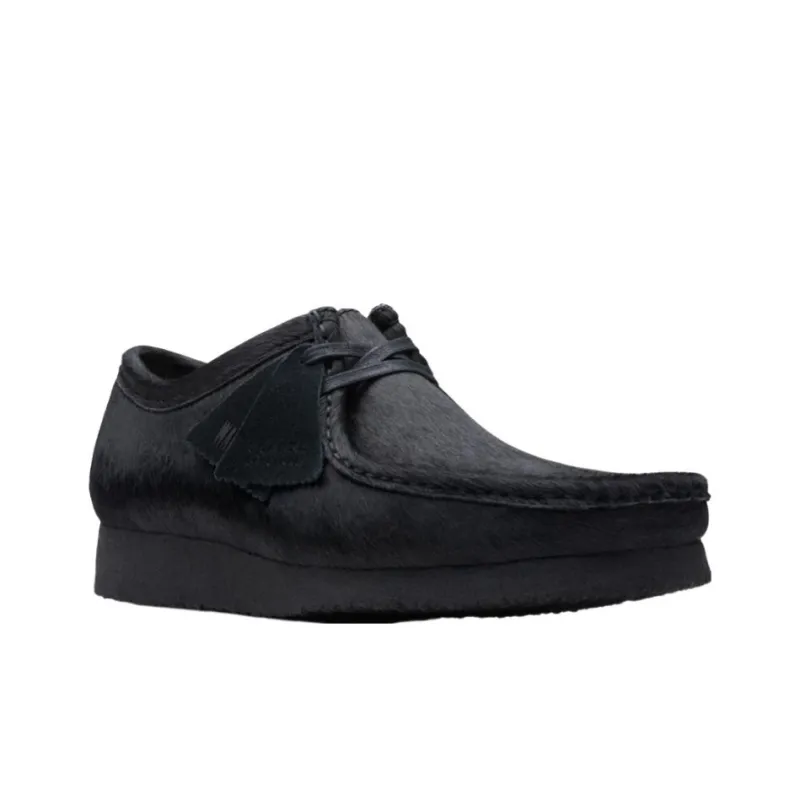 Clarks Originals Wallabee Black Pony Hair-2