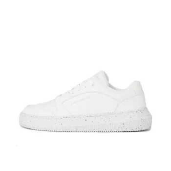 CKJ CALVIN KLEIN JEANS Low Top Skateboard Shoes Women's White