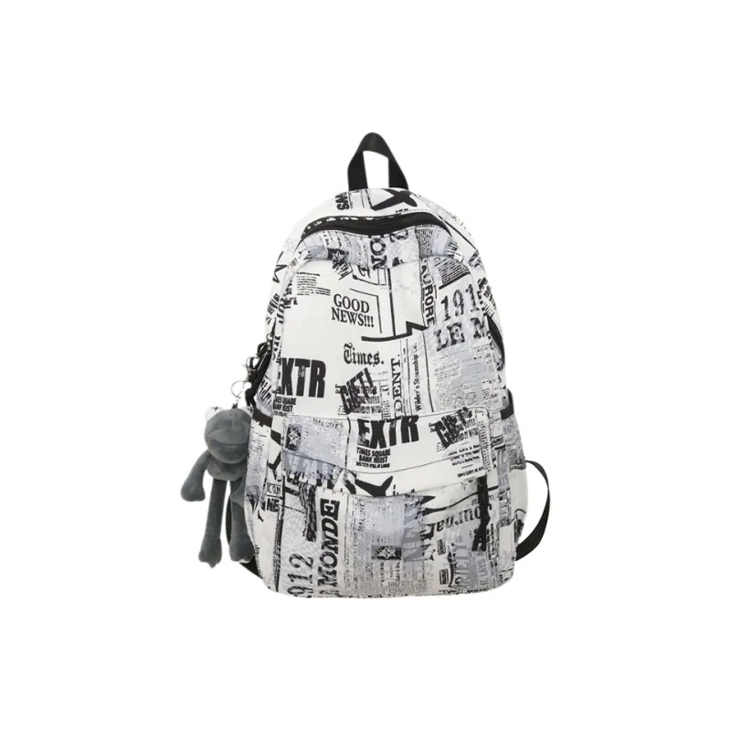 ALNI BITTON Nylon Backpack Regular Men's  Sizing Black/Blue/White/Gray-12