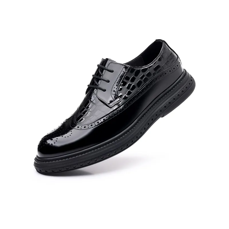 JIETEGONGYANG Casual Shoes Men's Black-0