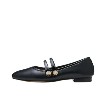 SAM EDELMAN Flat Mary Jane Shoes Women's Black