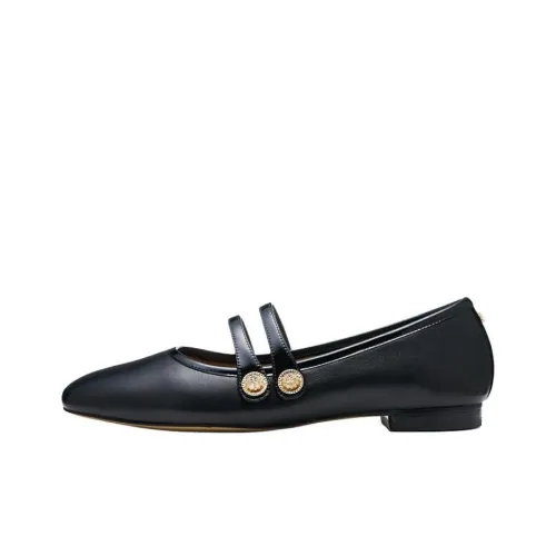SAM EDELMAN Flat Mary Jane Shoes Women's Black