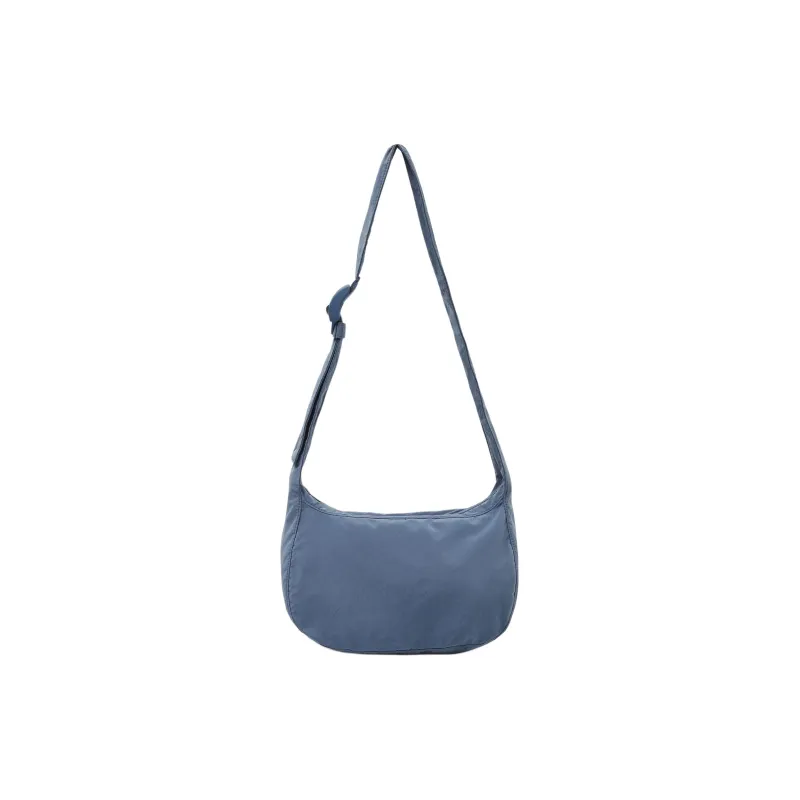 COS Polyamide Saddle Bag, Shoulder Bag, Crossbody Bag Medium Size Unisex Haze Blue-0