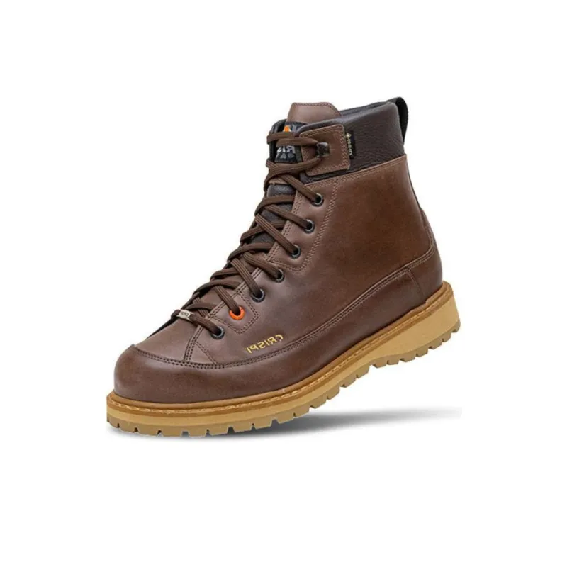 CRISPI Cushioning Wear Resistant High Top Outdoor Shoes Unisex Brown-0
