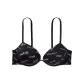 Black Sole Multicolor Letter Print