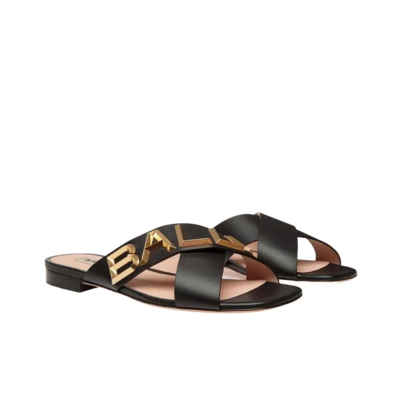 BALLY Logo-plaque Crossover Sandals-2
